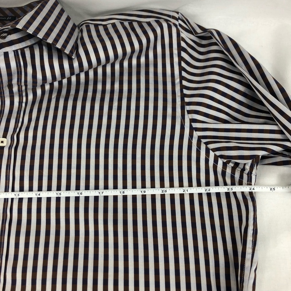 Bugatchi Nice Striped Button Up Collared Shirt - image 7